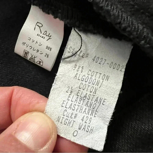 Current/Elliott Current Elliott The Zipper Edge Biker Moto Jacket Night Wash 0 - Picture 12 of 16